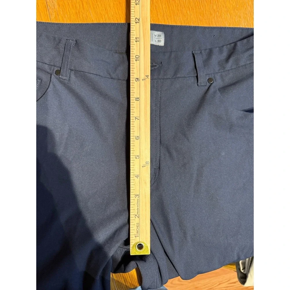 VRST Pants Mens 35x30 Black Stretch Performance 5 Pocket Commuter Casual Golf